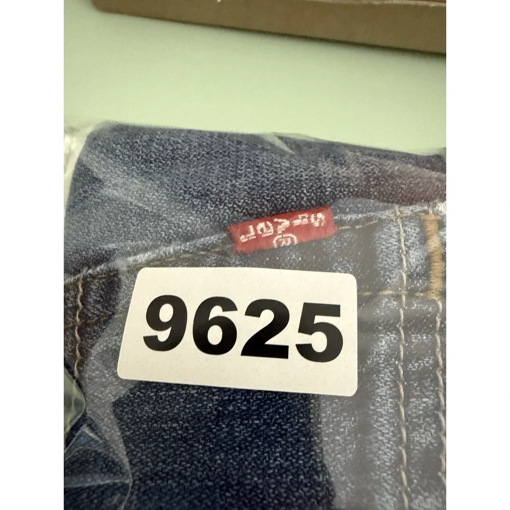 Levis 514 Jeans Men 32x34 Blue Straight Fit Distressing American Denim‎ Pants